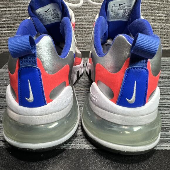 Nike Air Max 270 React CW3094-100 White Running Shoes Sneakers - Womens Size 10 - Picture 9 of 15